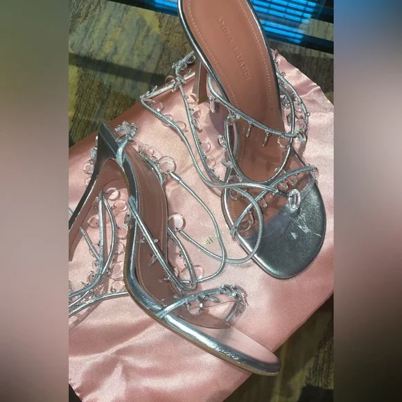 Amina Muaddi Tina heels size 8 brand new - Picture 5 of 7